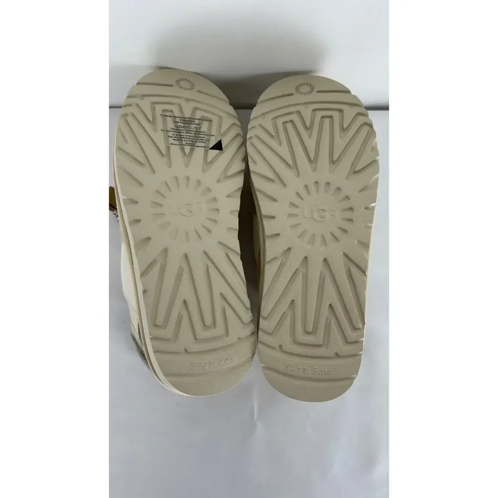 UGG X Feng Chen Wang Tasman Cream Slipper Leather Suede Mens 7 Womens 8 New